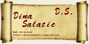 Dina Salatić vizit kartica